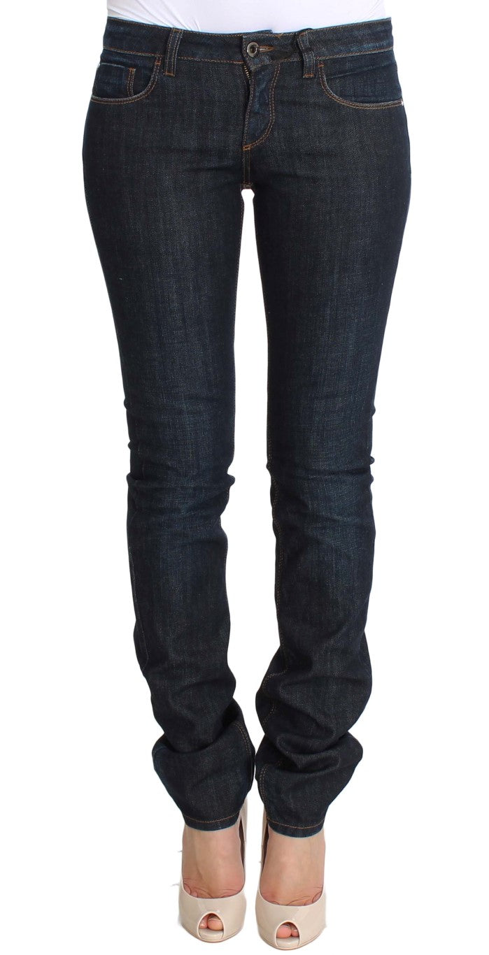 Cotton Stretch Slim Fit Jeans — Blue