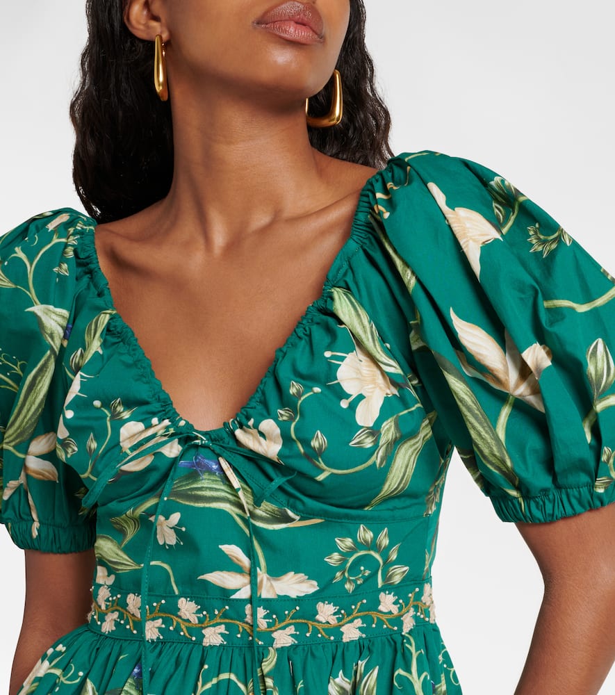 Manzanilla Esmeralda cotton minidress