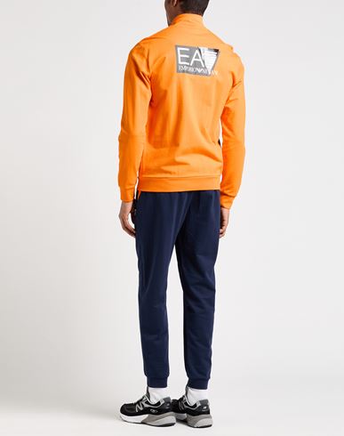 Man Tracksuit Orange Size XXL Cotton