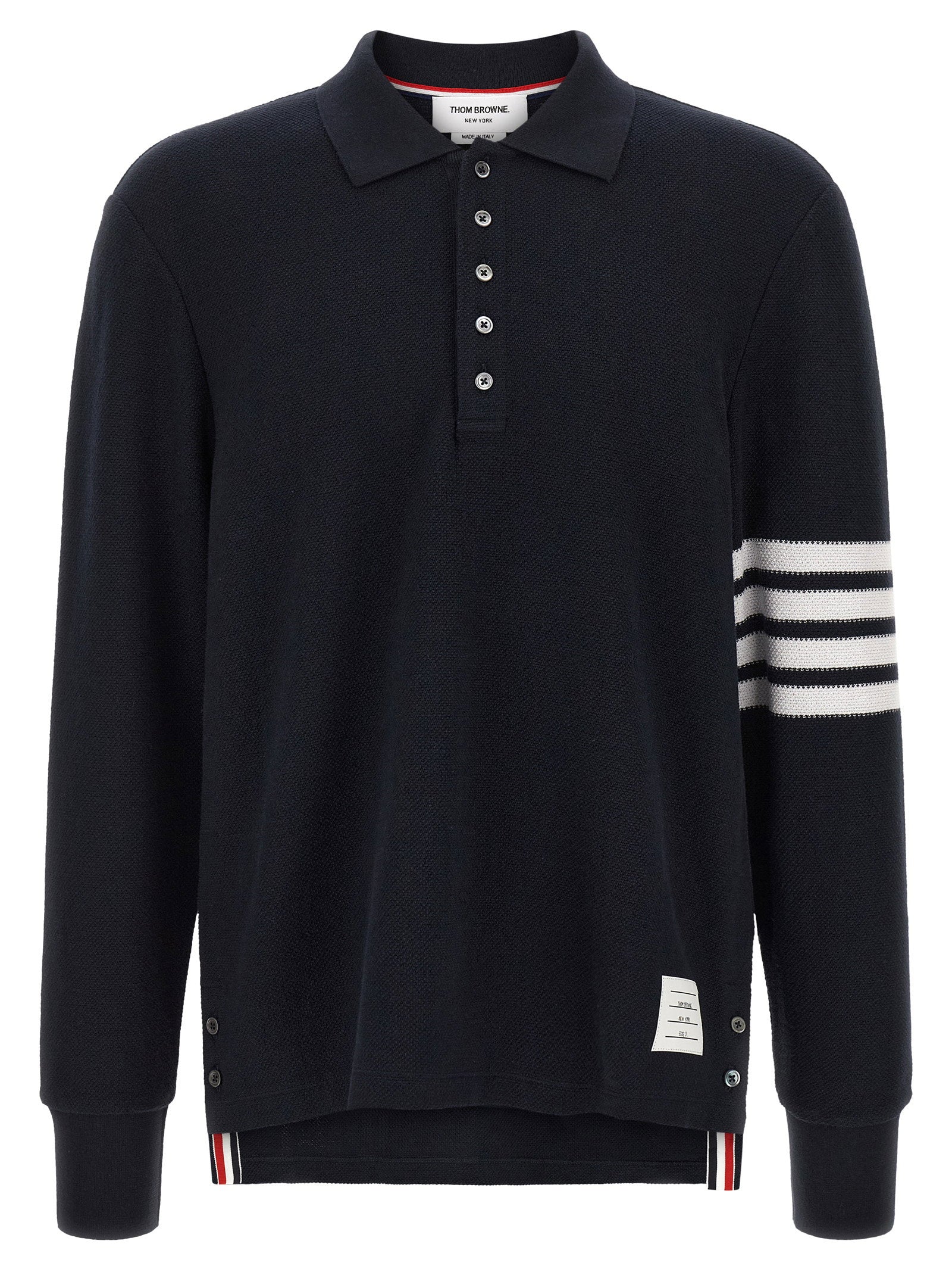 4-Bar Stripe Polo Shirt — Black