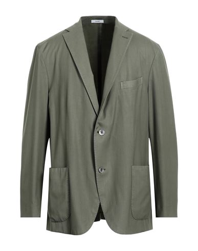 Man Blazer Sage green Size 46 Wool