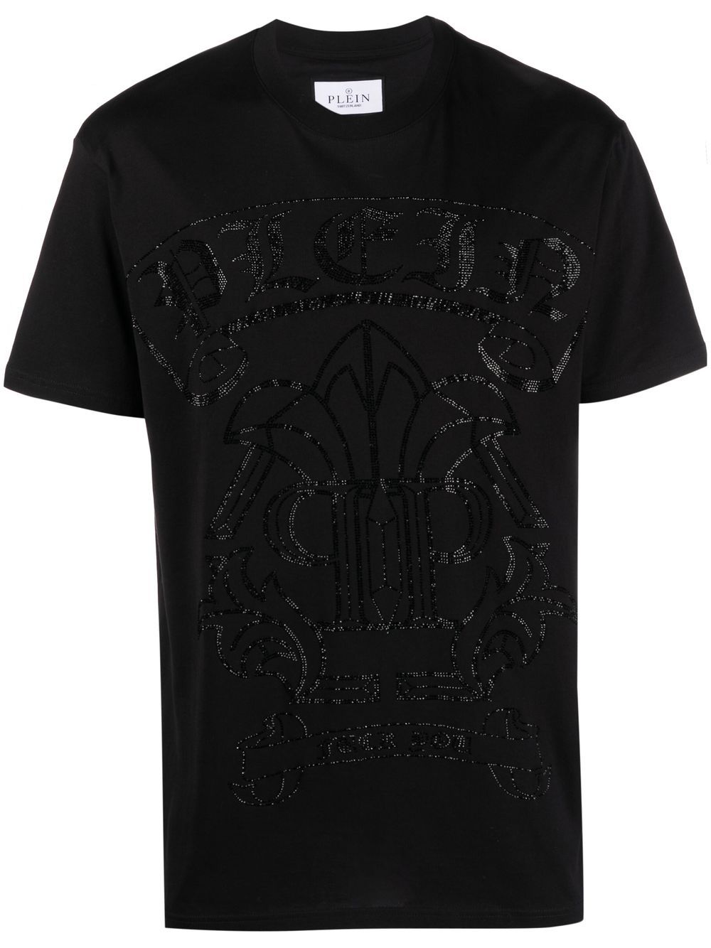 Sequin-embellished T-shirt - Black