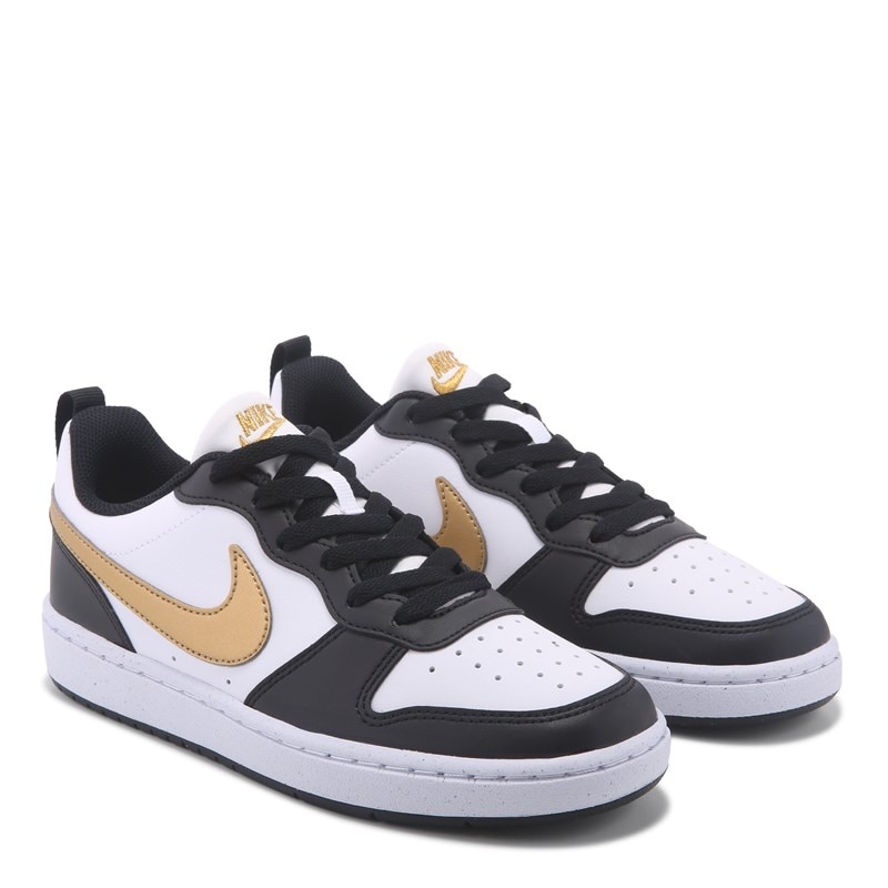 Kids' Court Borough Recraft Low Top Sneaker Big Kid Shoes (Black/Gold)