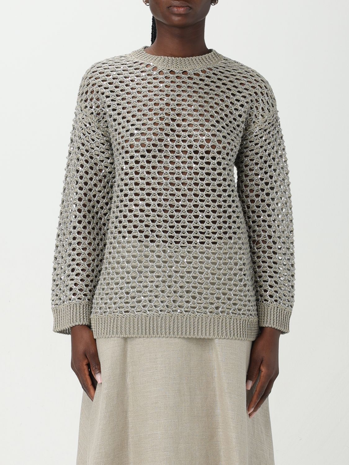 Sweater Woman color Ecru