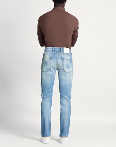 Man Jeans Blue Size 32 Cotton, Elastane
