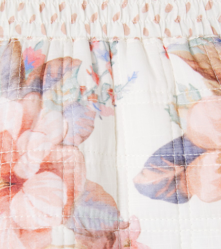 Awaken floral quilted cotton shorts