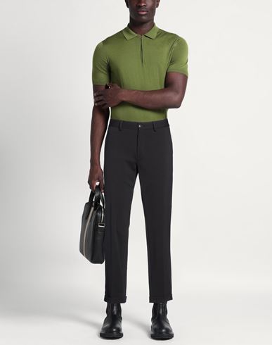 Man Pants Black Size 28 Cotton, Polyamide, Elastane