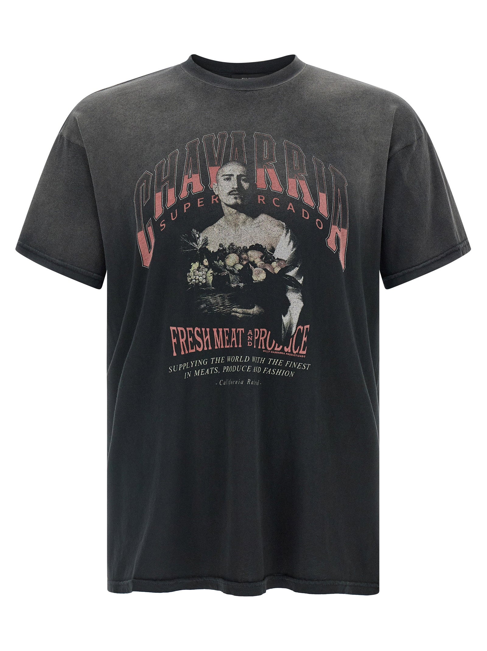 Vintage Washed Graphic T-shirt — charcoal