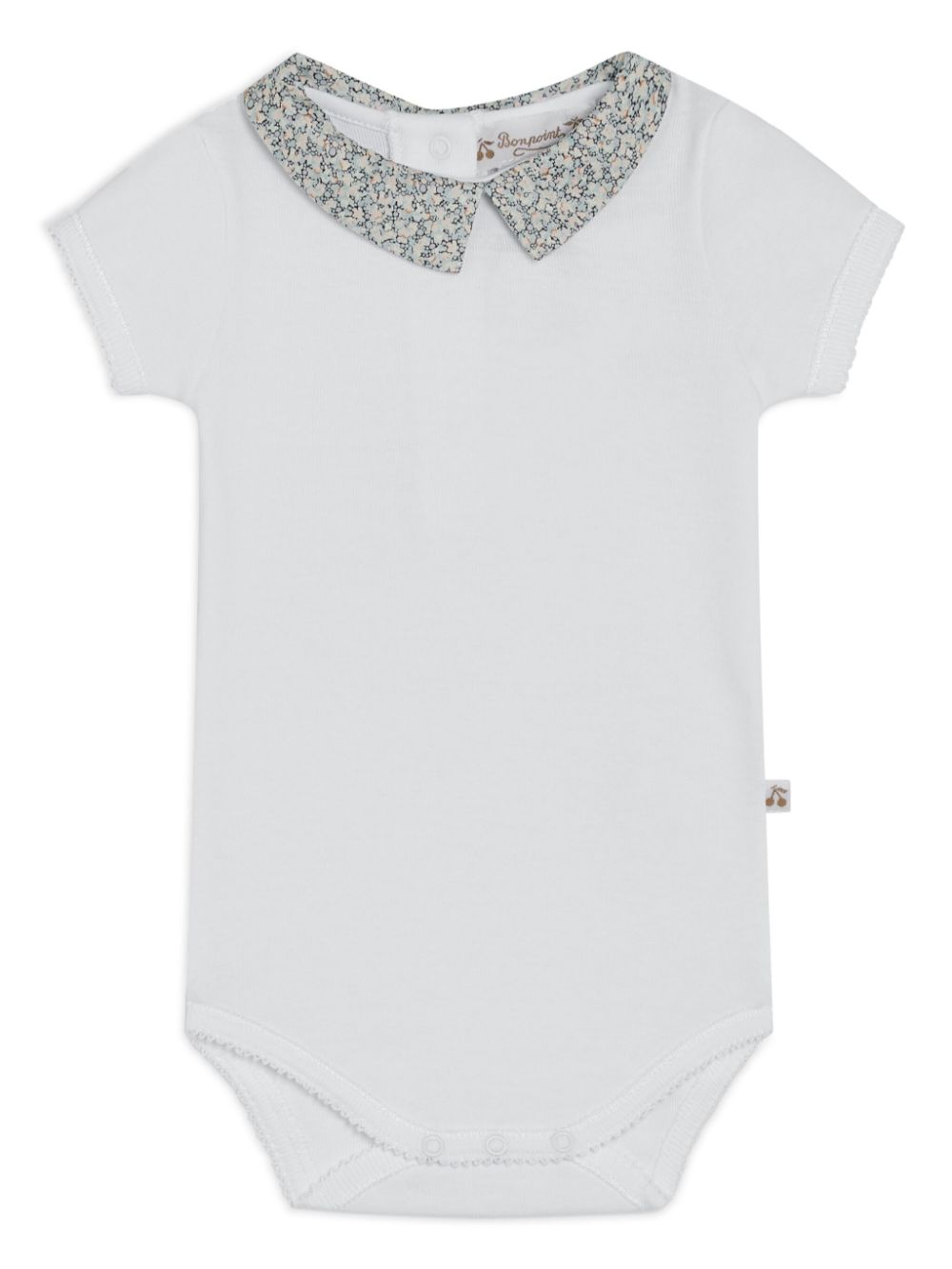 Organic-cotton bodysuit - White