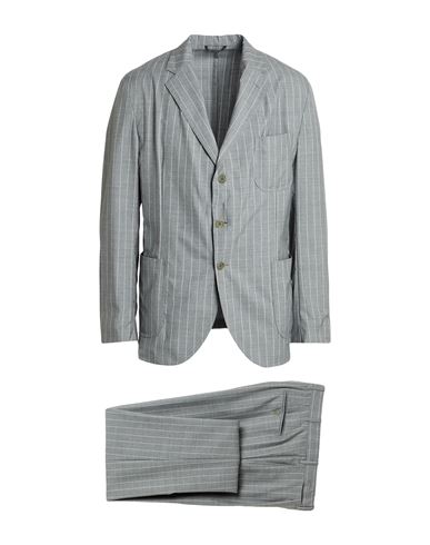 Man Suit Light grey Size 44 Wool