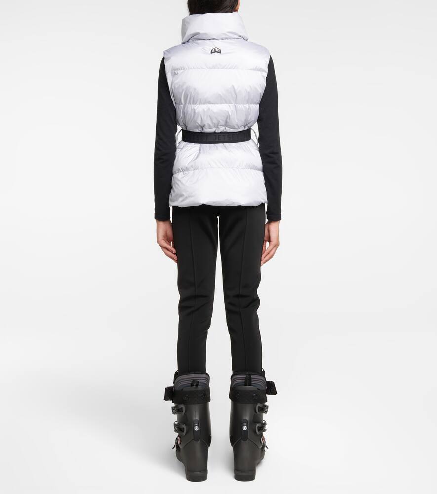 Clara Glam belted puffer vest