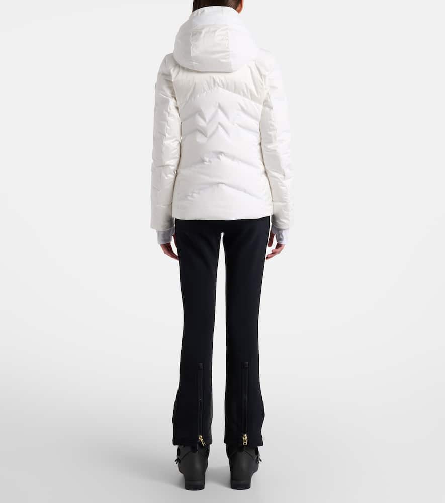 Delin hooded down ski jacket