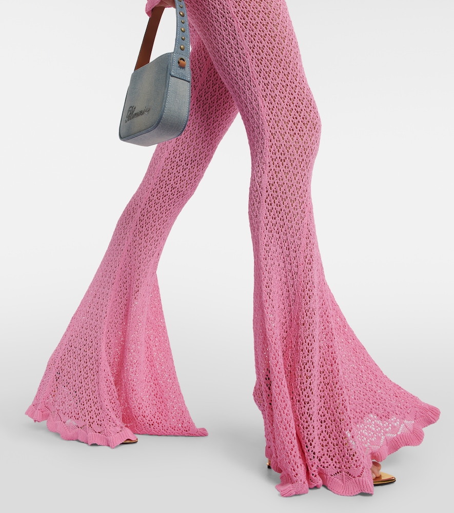 Blumarine Crochet flared pants