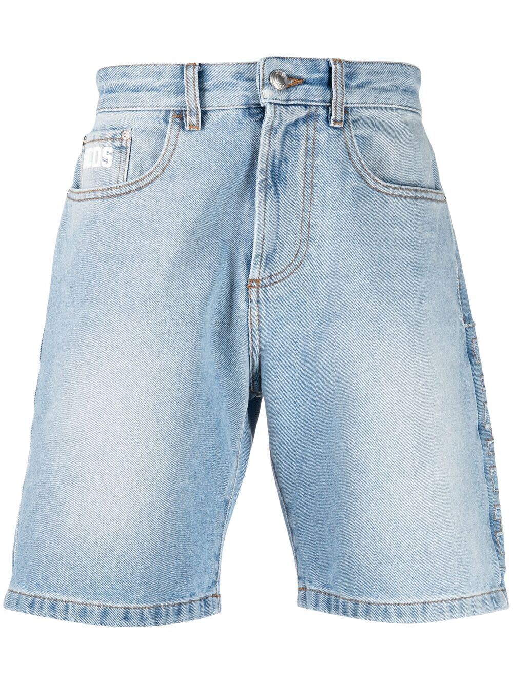 Short Men color Gnawed Blue
