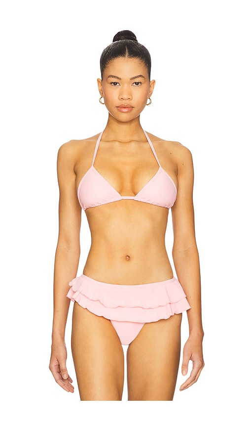 MORE TO COME Sesly Bikini Top in Pink. -  XS also in M