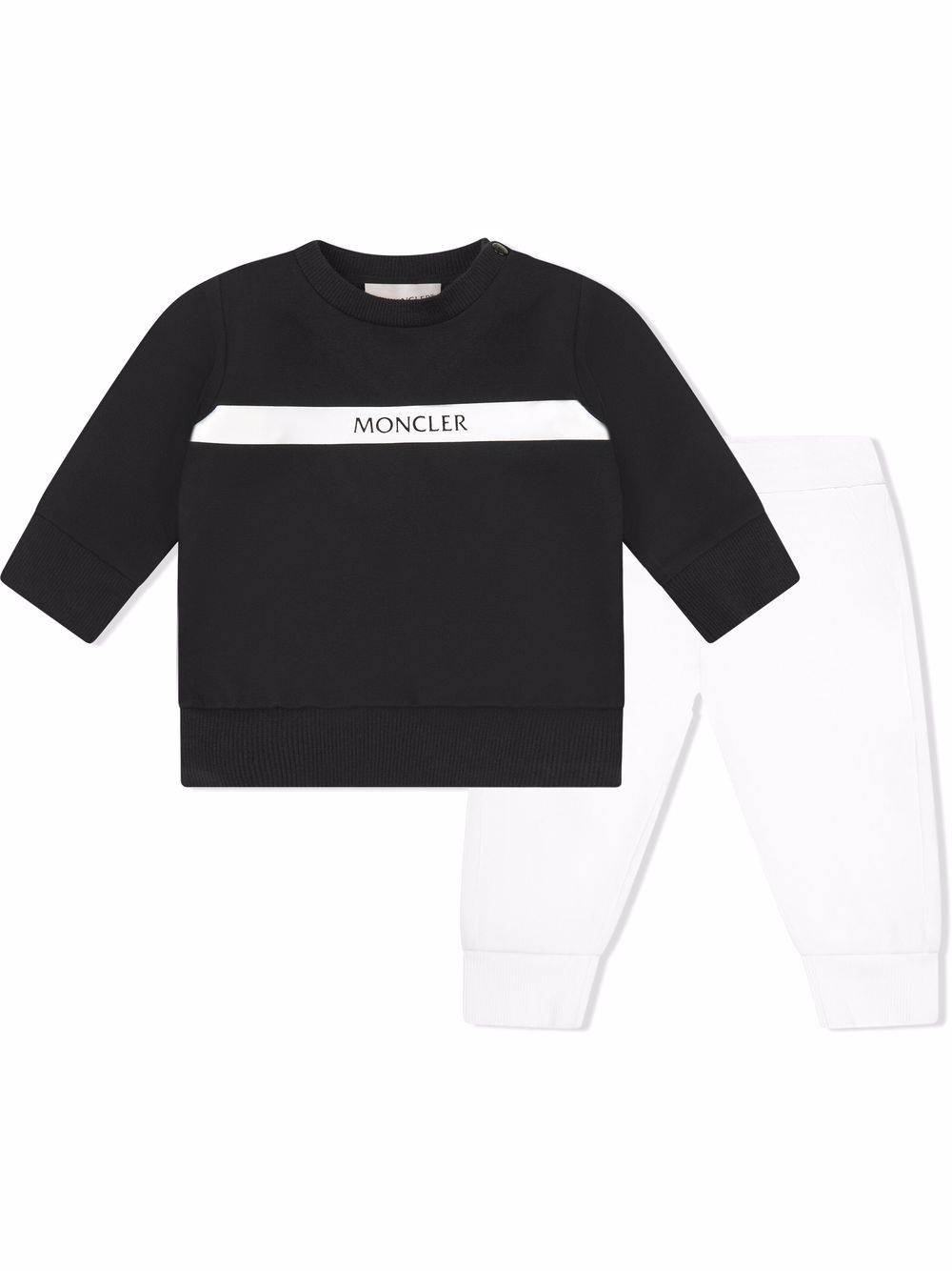 Logo-print tracksuit set - Black