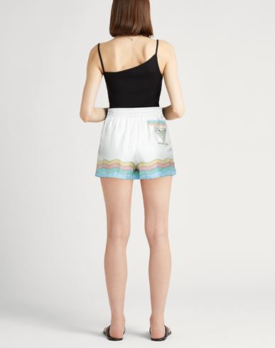 Woman Shorts & Bermuda Shorts White Size 2 Silk