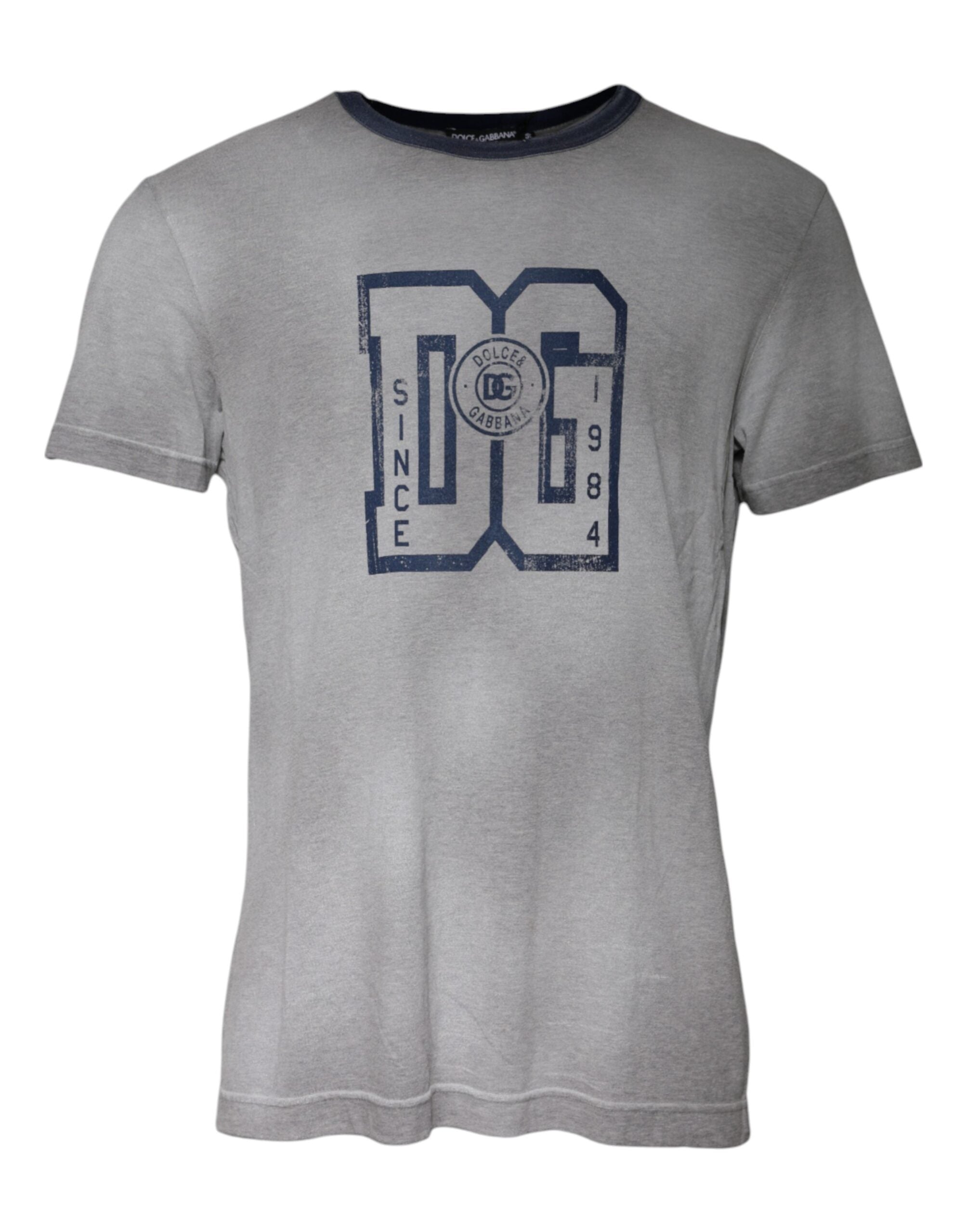 Logo-Print Cotton T-Shirt — Gray