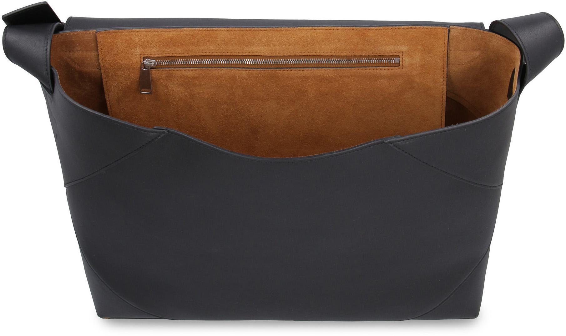 Leather Messenger Shoulder Bag
