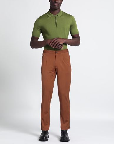 Man Pants Tan Size 34 Viscose, Polyamide, Elastane