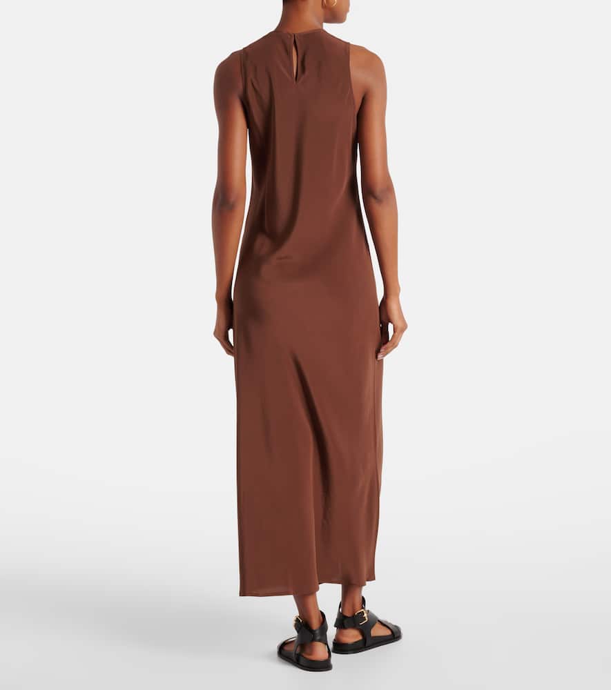 Valencia silk crêpe maxi dress