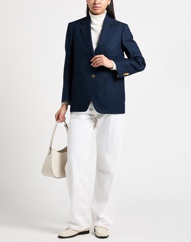 Woman Blazer Navy Size 4 Wool