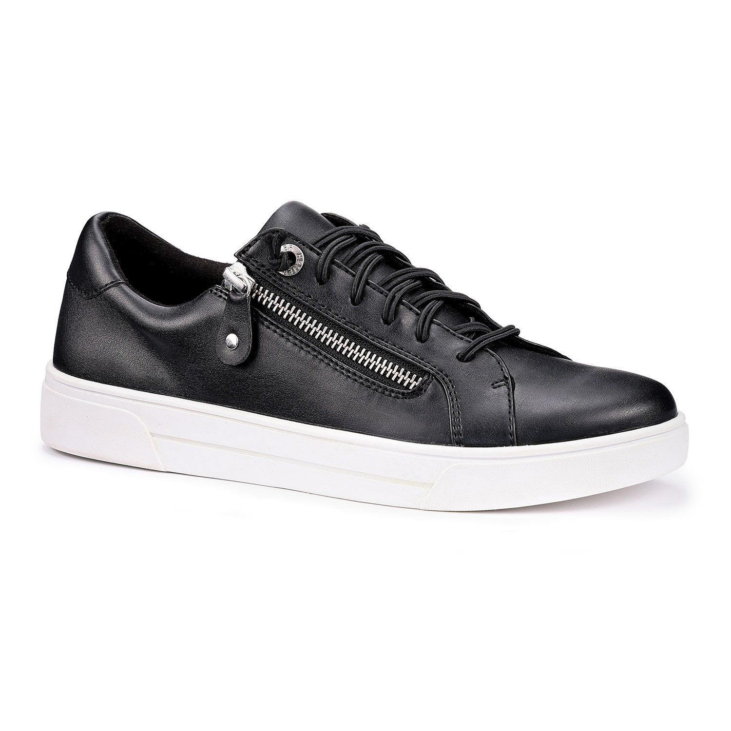 Hotter Women's Wide Fit 'Leonie' Trainers in Black