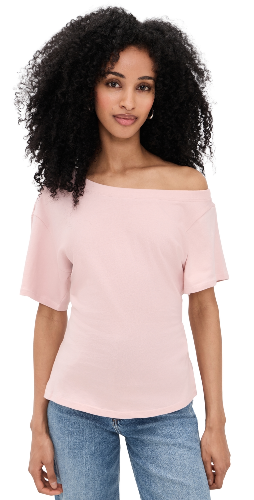 Elena Off The Shoulder Top Soft Pink