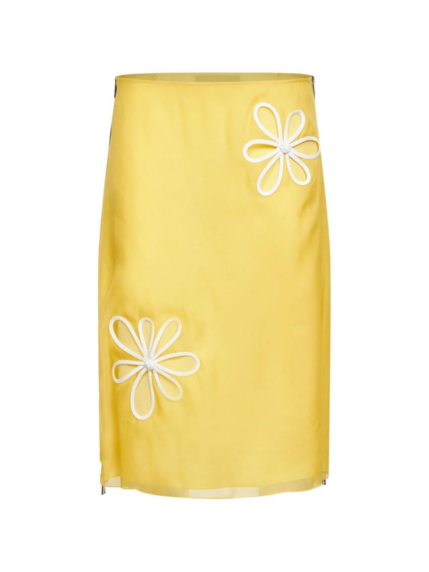 Silk Midi Skirt