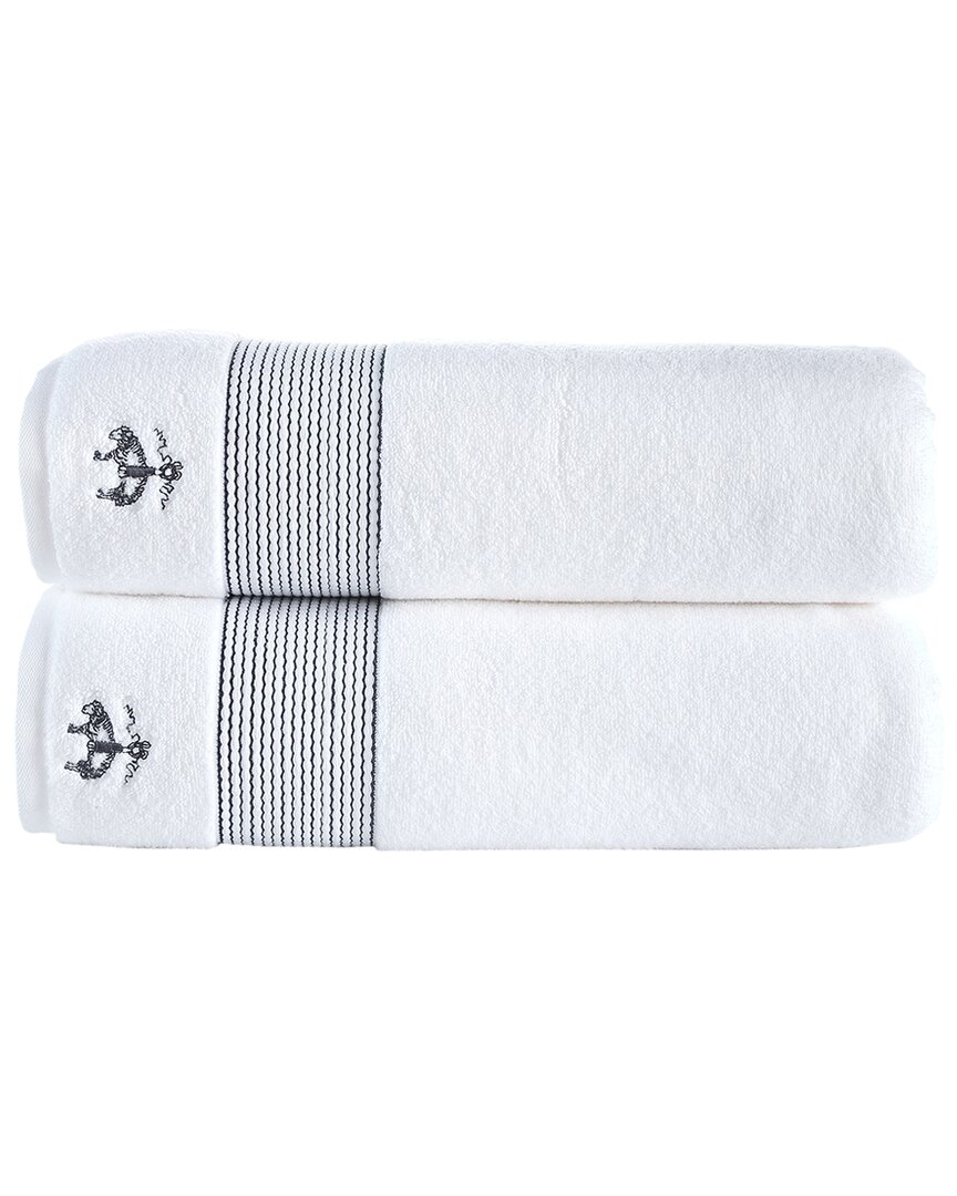 Rope Stripe Border 2pc Bath Sheets