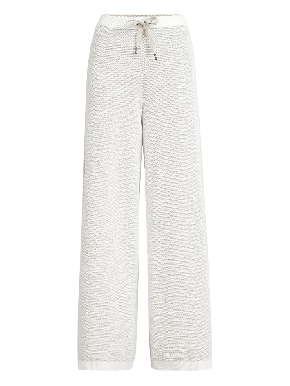 Drawstring Cotton Trousers — White