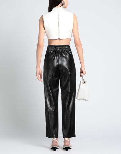 B. yu Woman Pants Black Size S Polyester, Polyurethane