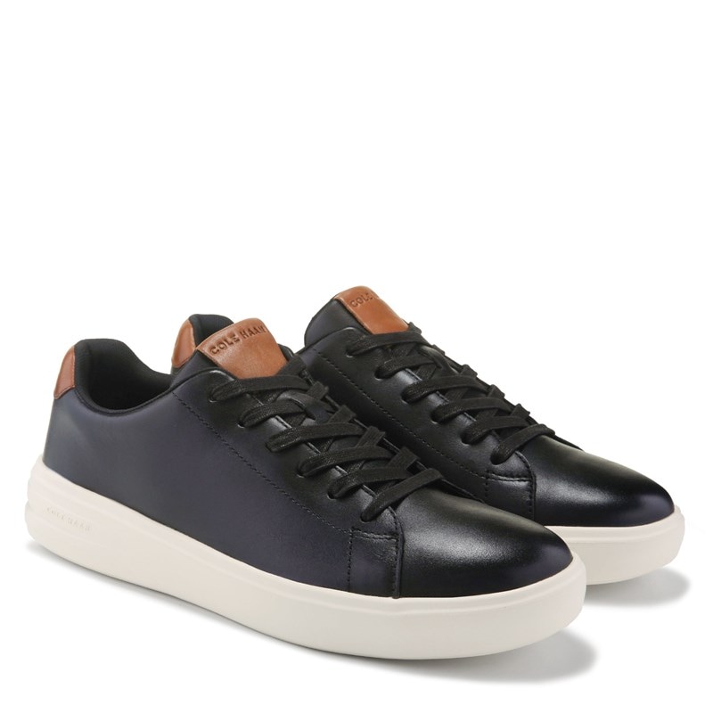 Men's Grand Plus Court Sneakers (Black/Ivory)