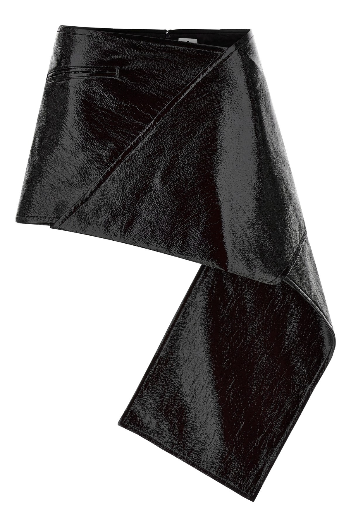 'Fold Vinyl Mini' Skirt