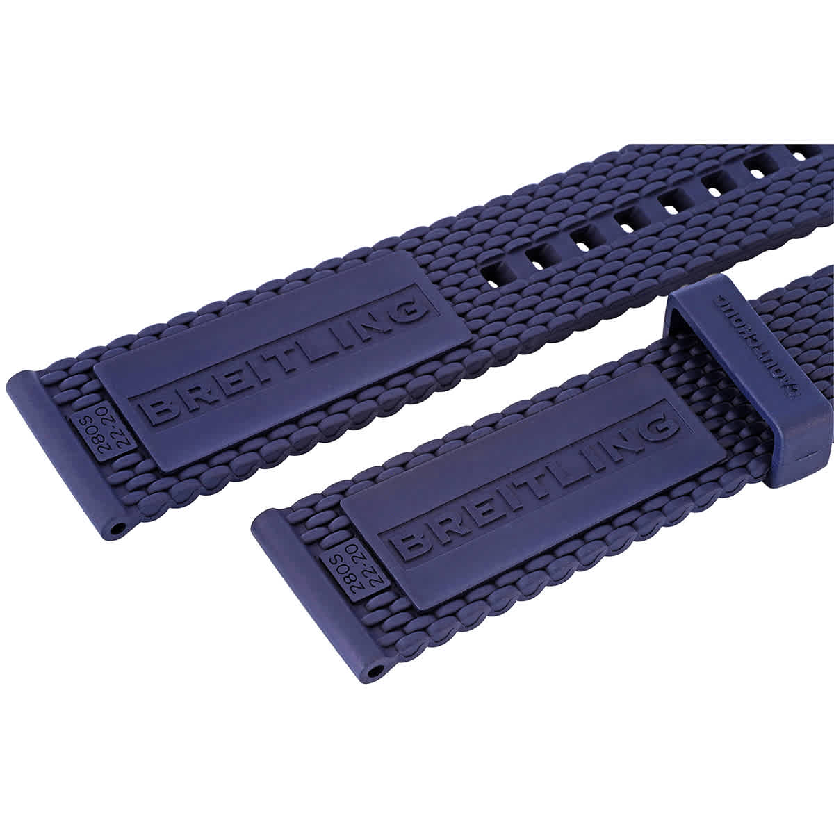 Blue Mesh Rubber Strap 22mm