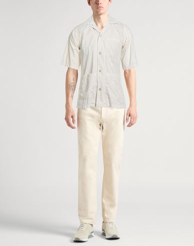 Man Shirt Cream Size S Cotton