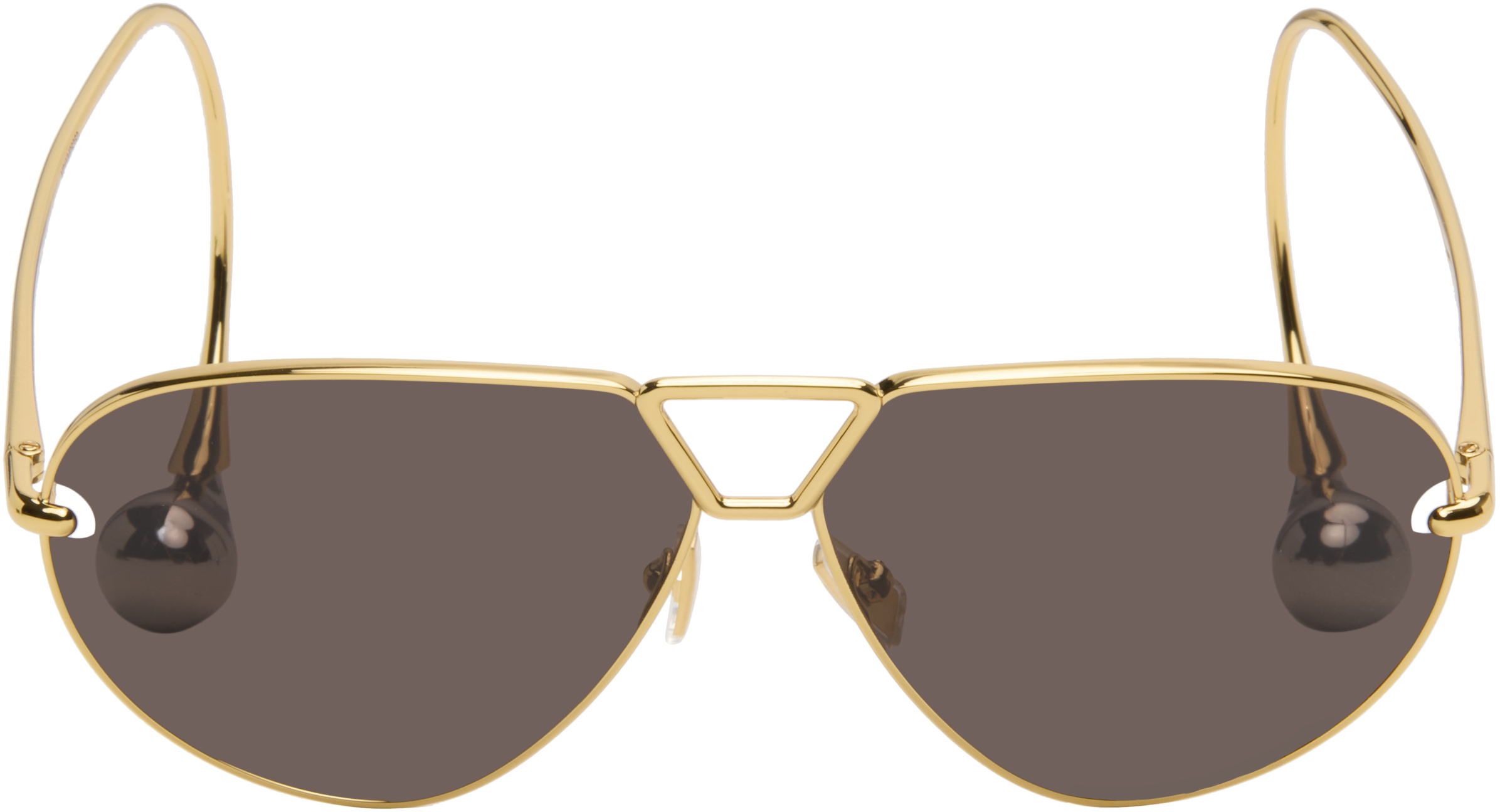 Gold Drop Aviator Sunglasses