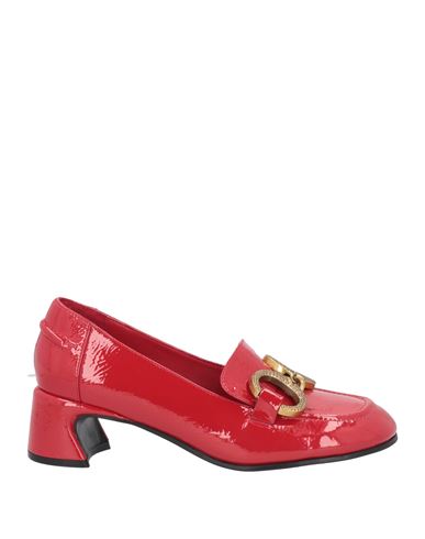 Woman Loafers Red Size 7 Leather