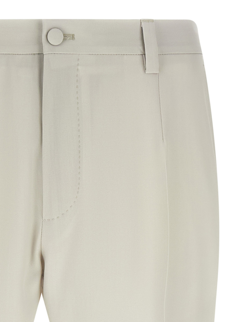 Poplin Wool Pants