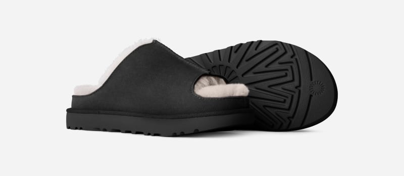 ® Women's Greenport Slide Sheepskin Slippers in Black