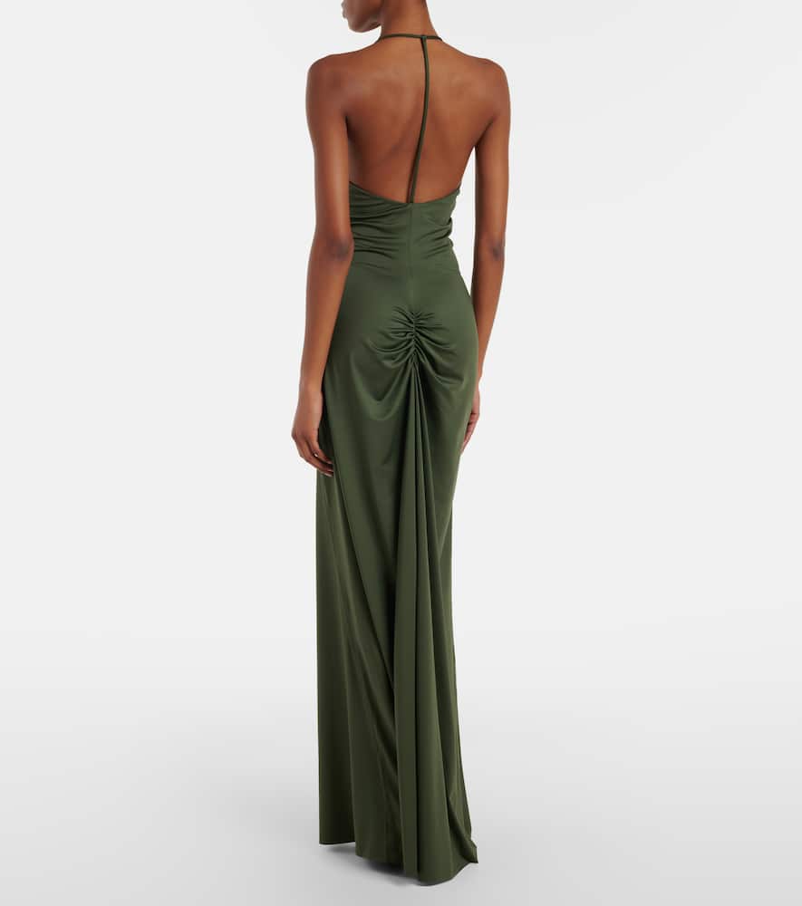 Ruched maxi dress