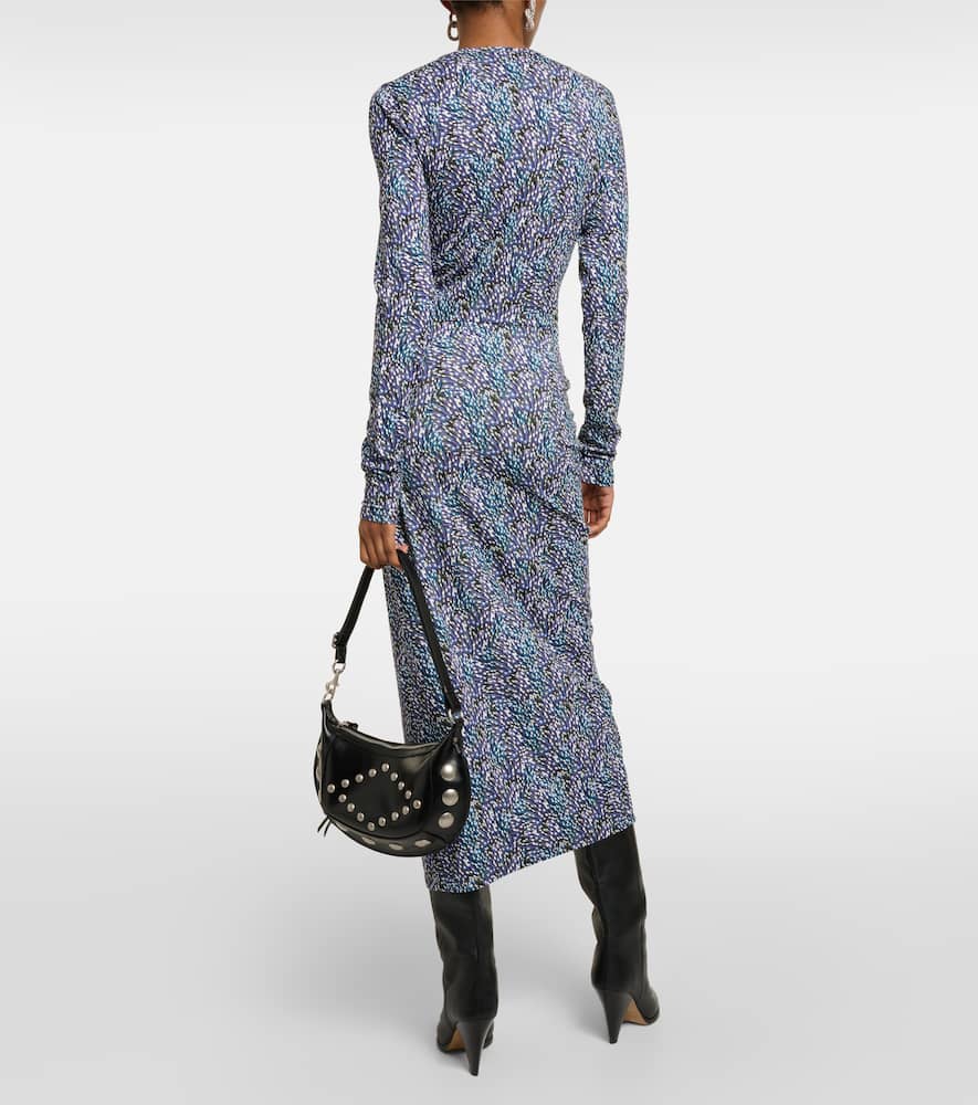 Marant Etoile Jelina floral printed jersey midi dress