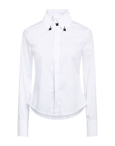 Woman Shirt White Size 6 Cotton, Polyamide, Elastane