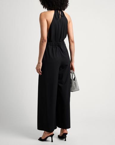 Alysi Crème Woman Jumpsuit Black Size 2 Virgin Wool, Elastane