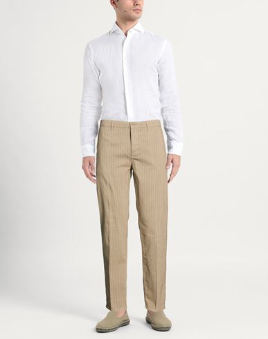 Man Pants Taupe Size 32 Cotton, Linen, PES