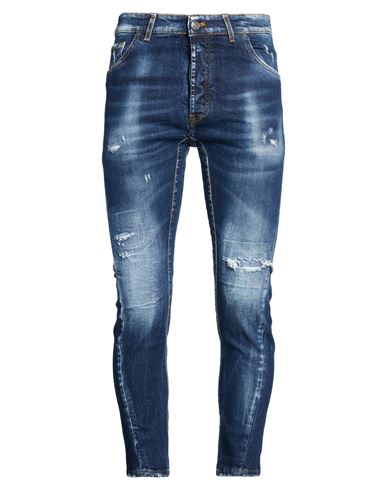 Patriòt Man Jeans Blue Size 32 Cotton, Elastane