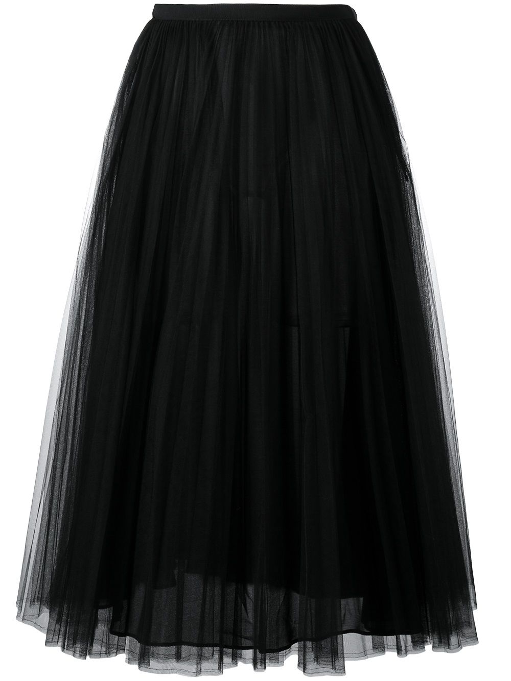 Tulle A-line skirt - Black