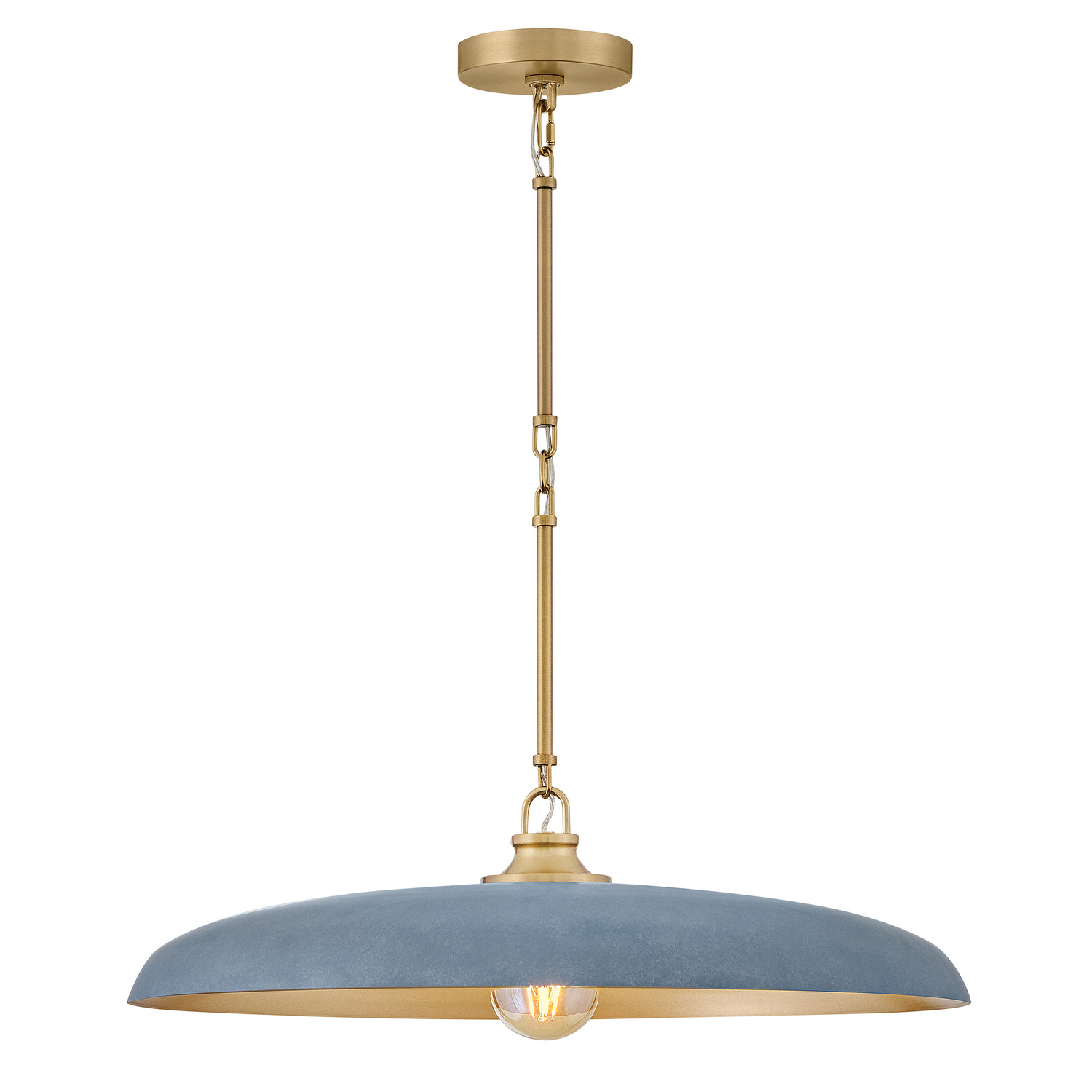 Lacquered Brass LED Chandelier from the Sadie Collection