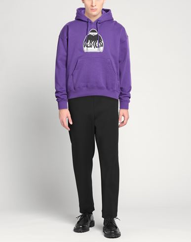Man Sweatshirt Purple Size L Cotton