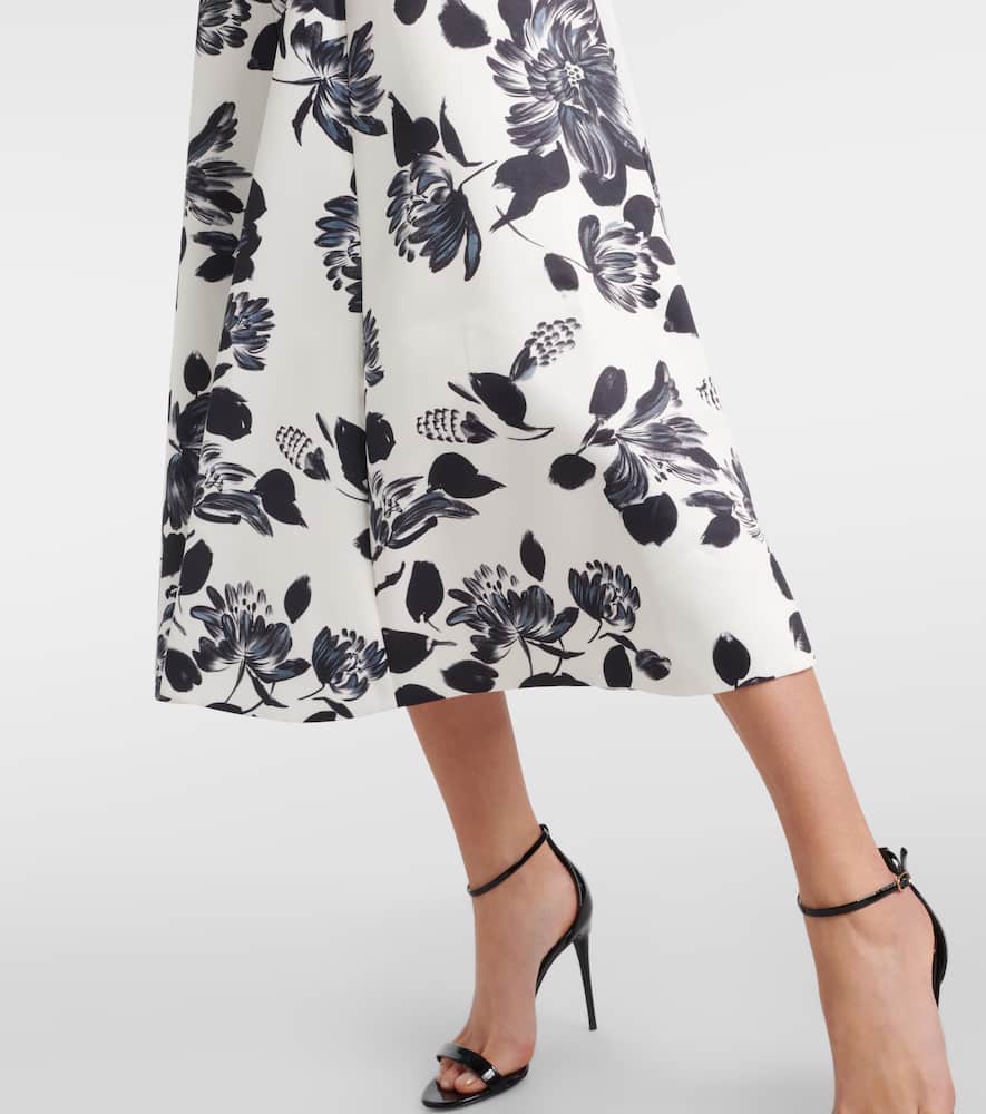 Emilia Wickstead Mara floral twill midi dress